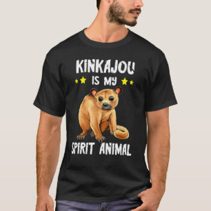 Kinkajou Is My Spirit Animal Honey Bear Night Ape  T-Shirt