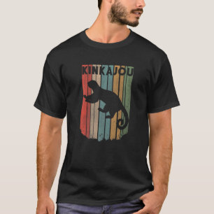 Kinkajou Retro Vintage Stripes Exotic Animal  Zool T-Shirt