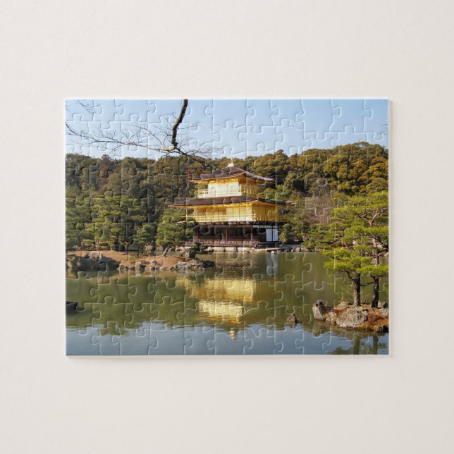 Kinkaku-ji 金閣寺 Temple of the Golden Pavilion Jigsaw Puzzle (Horizontal)