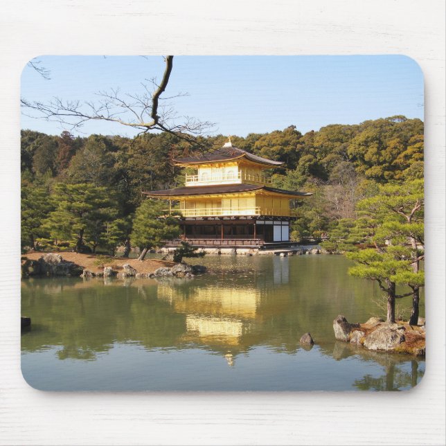 Kinkaku-ji 金閣寺 Temple of the Golden Pavilion Mouse Mat (Front)
