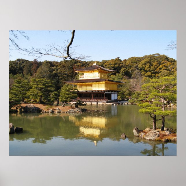 Kinkaku-ji 金閣寺 Temple of the Golden Pavilion Poster (Front)