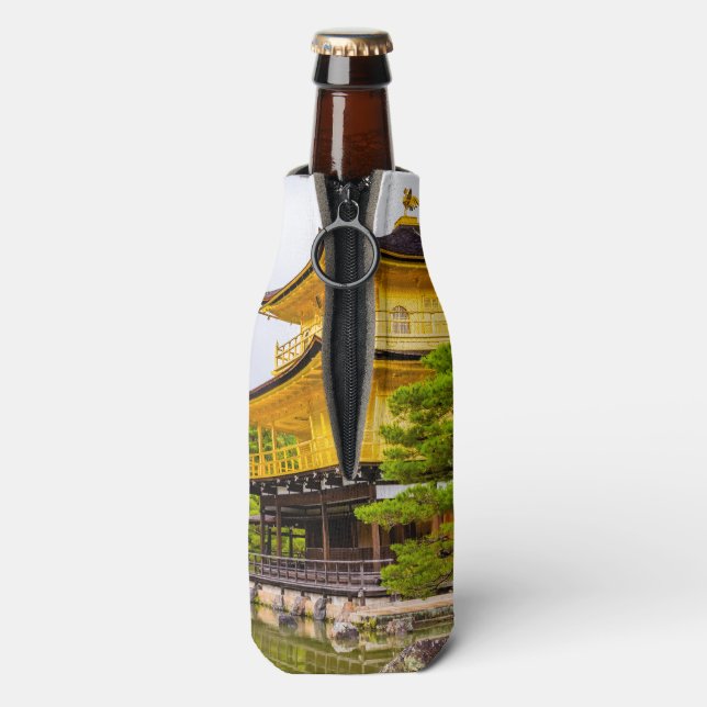 Kinkaku-ji, golden pavilion, Kyoto Bottle Cooler (Bottle Back)