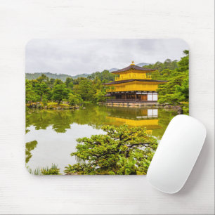Kinkaku-ji Or Golden Pavilion And Pond, Kyoto Mouse Mat