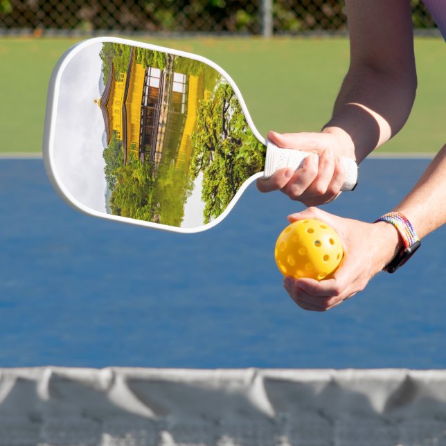 Kinkaku-ji Or Golden Pavilion And Pond, Kyoto Pickleball Paddle (Insitu)