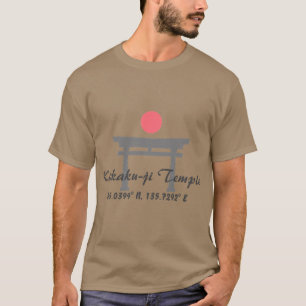 Kinkaku-ji Temple Latitude  Longitude  T-Shirt