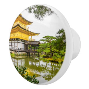 Kinkaku-ji, the golden pavilion, Kyoto Ceramic Knob
