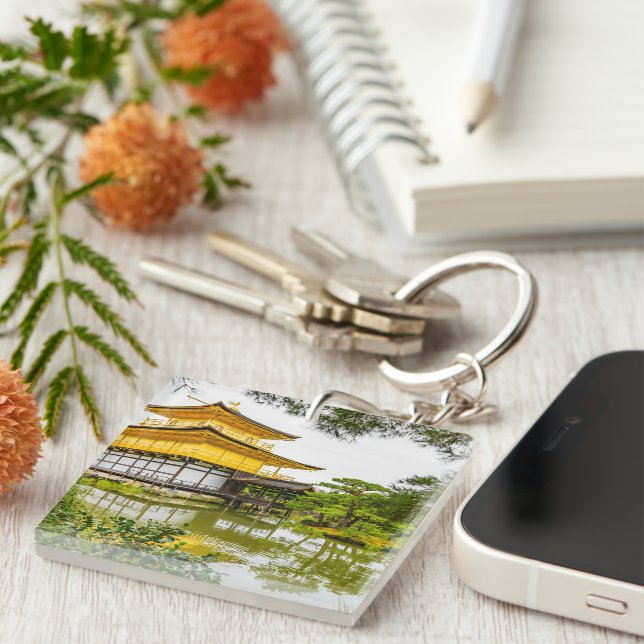 Kinkaku-ji, the golden pavilion, Kyoto Key Ring (Front Right)