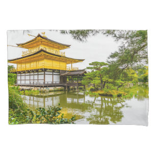 Kinkaku-ji, the golden pavilion, Kyoto Pillowcase
