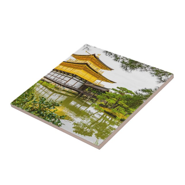Kinkaku-ji, the golden pavilion, Kyoto Tile (Side)