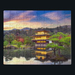 Kinkaku-ji Zen Temple Kyoto Japan Sunset Travel Jigsaw Puzzle<br><div class="desc">This stunning jigsaw puzzles features the beautiful Kinkaku-ji Zen Temple in Kyoto Japan at sunset
#japan #japanese #kyotot #kinkakaji #zen #asia #asian #sunset #scenic #travel #vacation #outdoors #jigsaw #puzzle #jigsawpuzzle #gifts #fun #stockingstuffers #games #landscape</div>