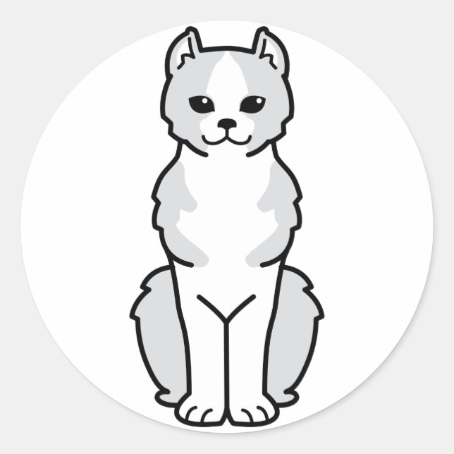 Kinkalow Cat Cartoon Classic Round Sticker (Front)