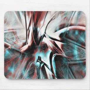 kinked brown red to blue pixelated drizzle texture mouse mat