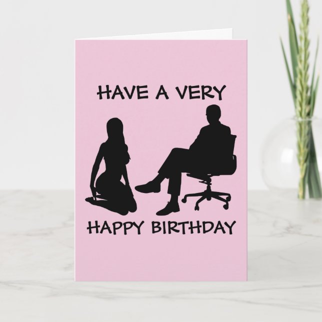 KINKY BIRTHDAY Greeting Cards for Submissive (Front)