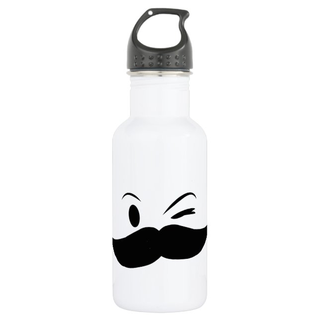 Kinky Moustache 532 Ml Water Bottle (Front)
