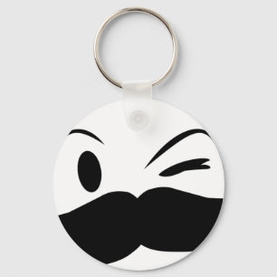 Kinky Moustache Key Ring