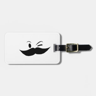 Kinky Moustache Luggage Tag