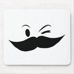 Kinky Moustache Mouse Mat