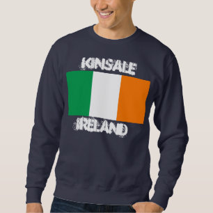 Kinsale, Ireland with Irish flag Sweatshirt