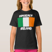 Kinsealy, Ireland with Irish flag Girls