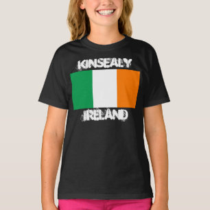 Kinsealy, Ireland with Irish flag Girls T-Shirt