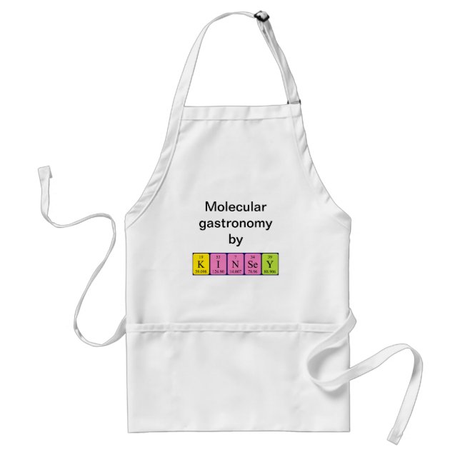 Kinsey periodic table name apron (Front)