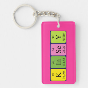 Kinsey periodic table name keyring