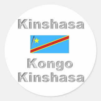 Kinshasa Classic Round Sticker