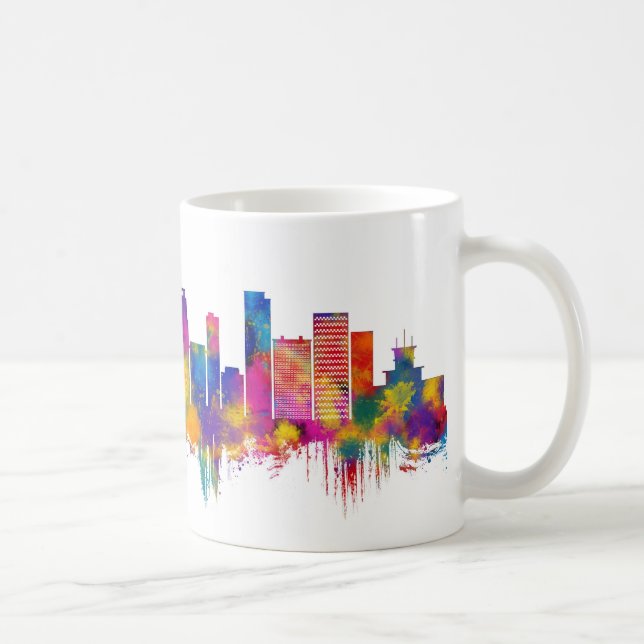 Kinshasa DR Congo Skyline Coffee Mug (Right)
