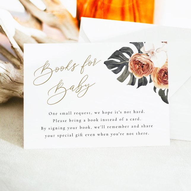 KINSLEY Boho Terracotta Books For Baby Card (Creator Uploaded)