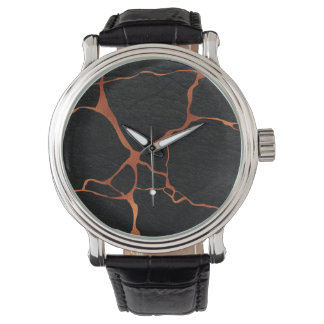 Kintsugi 1C Black Leather Watch