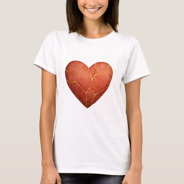 Kintsugi heart  T-Shirt (Front)
