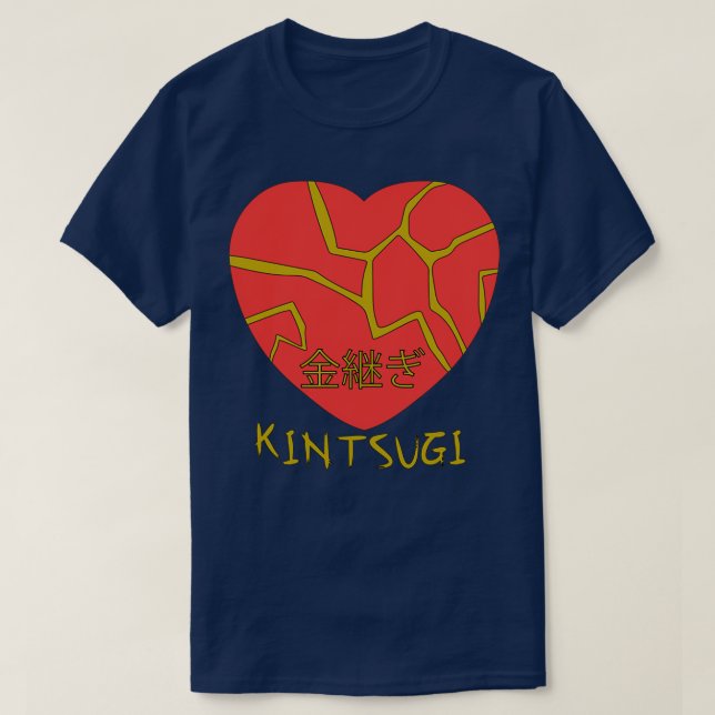 Kintsugi Kintsukuroi Heart 1 T-Shirt (Design Front)