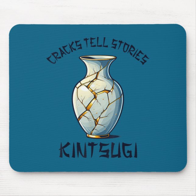 Kintsugi Kintsukuroi Imperfect Japanese Art Motiva Mouse Mat (Front)