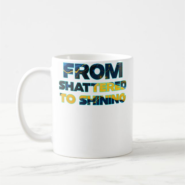 Kintsugi Kintsukuroi Japanese Artistry Kintsukuroi Coffee Mug (Left)