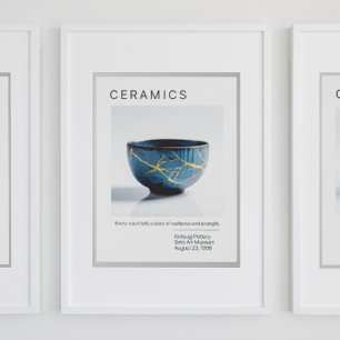 Kintsugi Potter Poster Series   White