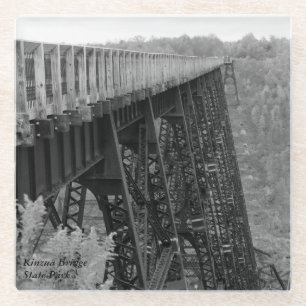 Kinzua Bridge Skywalk Glass Coaster