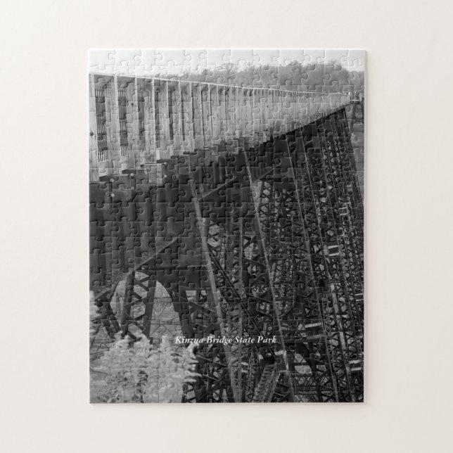 Kinzua Bridge Skywalk Picturesque Family Fun Jigsaw Puzzle (Vertical)