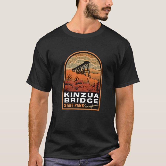 Kinzua Bridge State Park PA Vintage T-Shirt (Front)