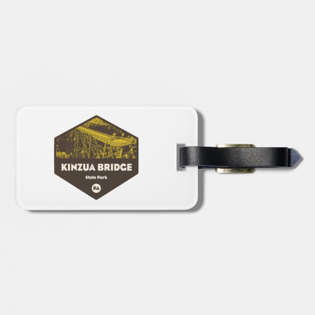 Kinzua Bridge State Park Pennsylvania Luggage Tag (Back Horizontal)