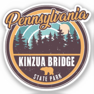 Kinzua Bridge State Park Pennsylvania Retro Badge