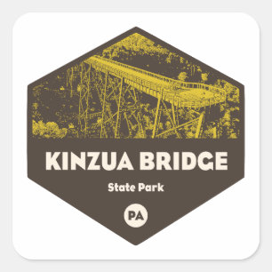 Kinzua Bridge State Park Pennsylvania Square Sticker