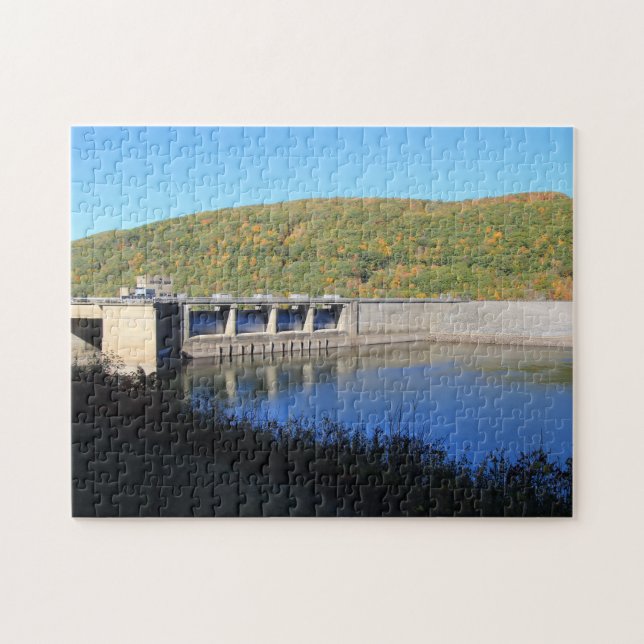 Kinzua Dam Picturesque Fall Colourful Family Fun Jigsaw Puzzle (Horizontal)