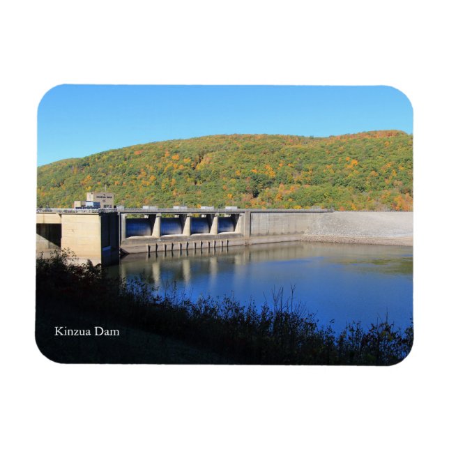 Kinzua Dam Reservoir Colourful Fall Scene Souvenir Magnet (Horizontal)