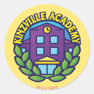 Kinzville Academy Logo Classic Round Sticker