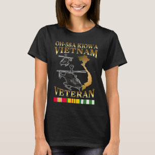 Kiowa helicopter Oh 58 Kiowa Vietnam veteran T-Shirt