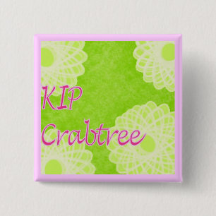 KIP Crabtree Knitting 15 Cm Square Badge