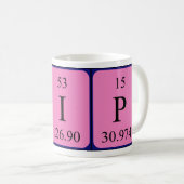 Kip periodic table name mug (Front Right)