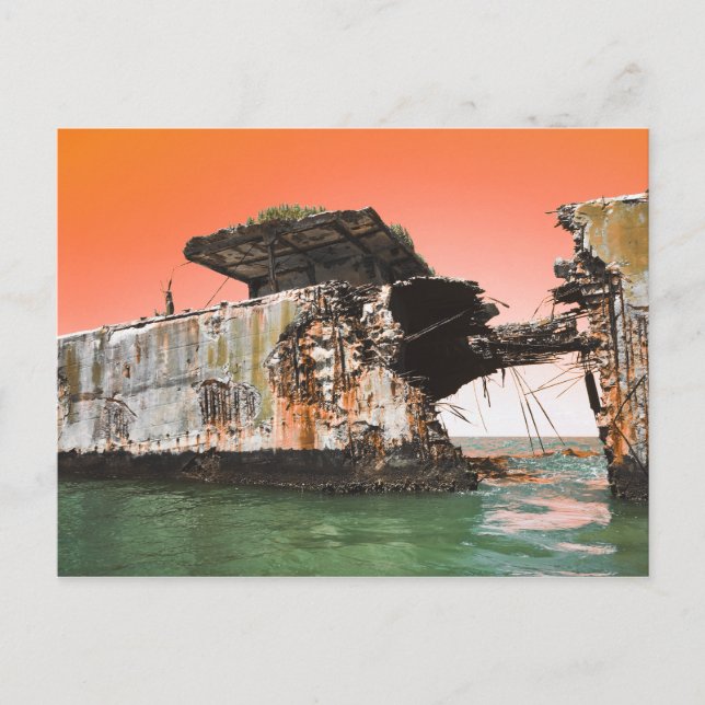 kiptopeke concrete ships dreamdaze postcard (Front)