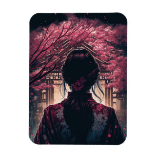 Kira Kirschblüten - Flexibler Fotomagnet Magnet