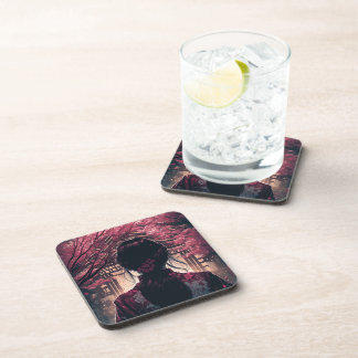 Kira Kirschblüten - Harte Plastikuntersetzer Coaster